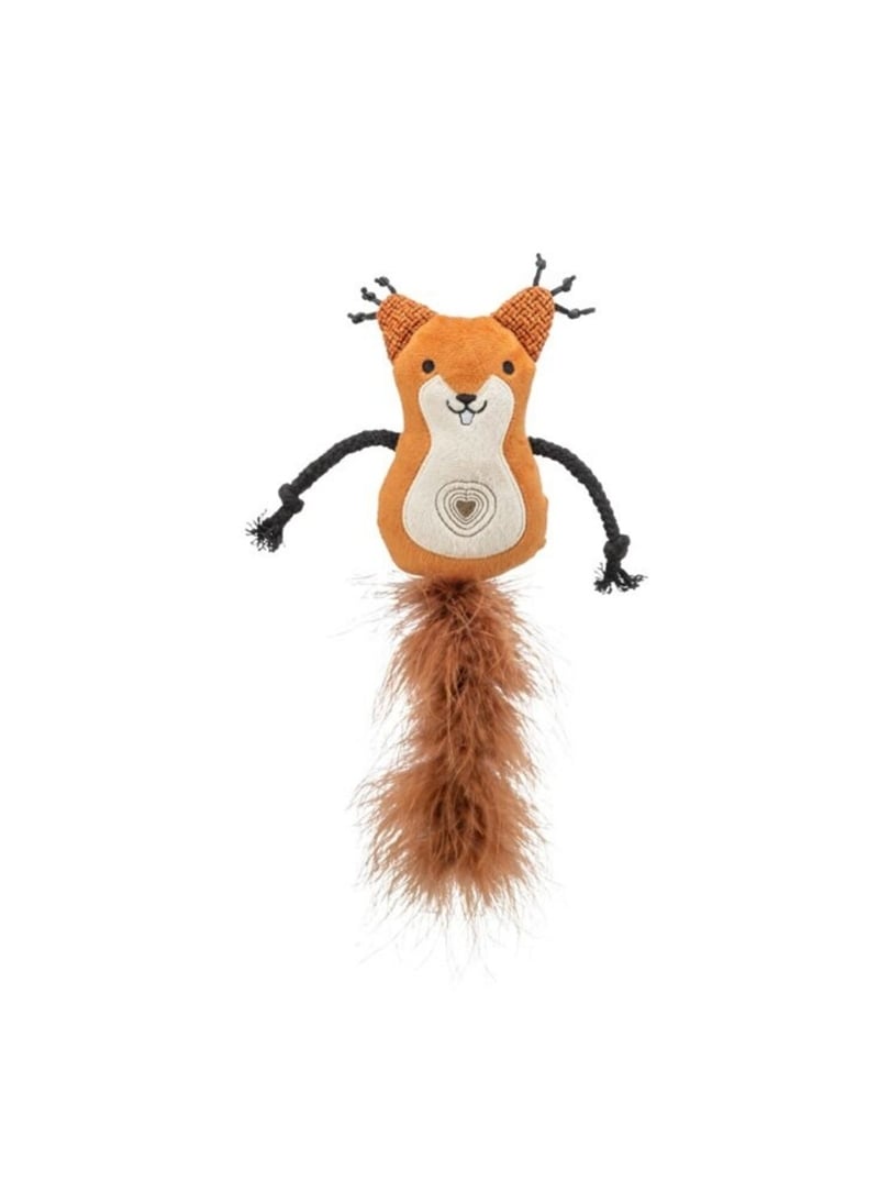 GUAXINIM XXL EM PELÚCIA/COURO COM CATNIP - 30cm - TX45682