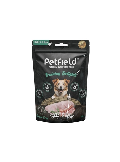 PETFIELD TRAINING DELIGHTS TURKEY AND HAM - 150gr - PETFLD-S5004