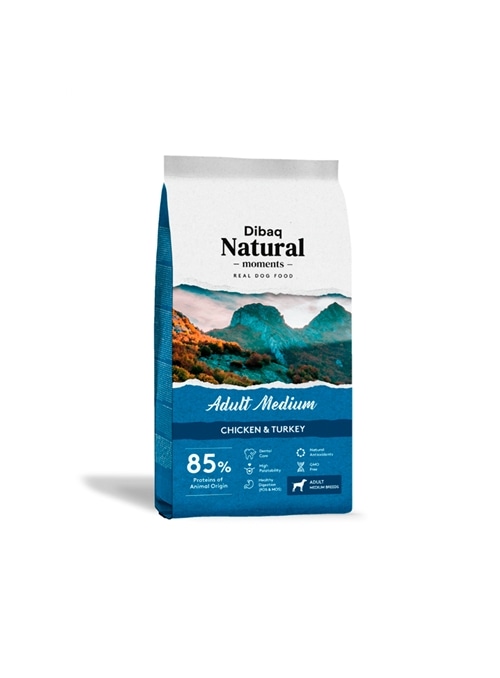 DIBAQ DOG NATURAL MOMENTS ADULT MEDIUM - 15kg - D7326N