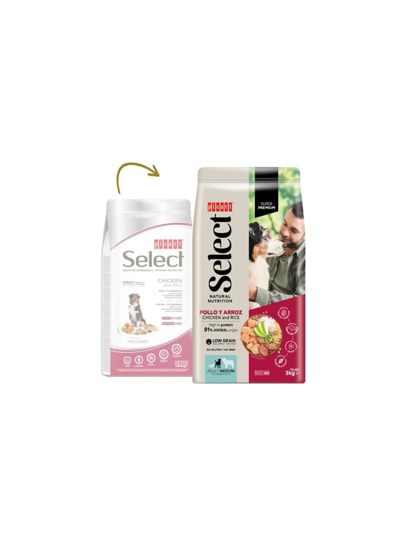 PICART SELECT DOG ADULT MEDIUM CHICKEN - 3kg - P50502