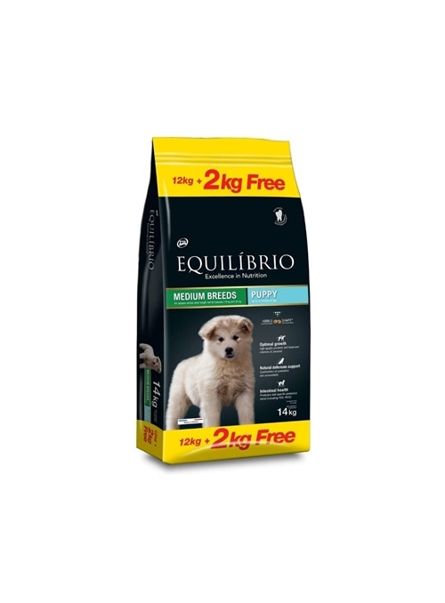 EQUILÍBRIO PUPPY MEDIUM BREED - 12kg +2kg - E177271