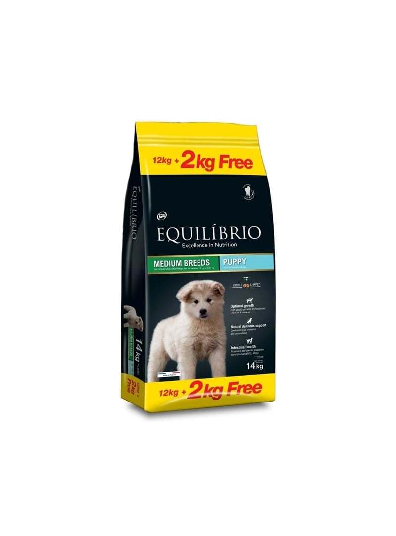 EQUILÍBRIO PUPPY MEDIUM BREED - 12kg +2kg - E177271