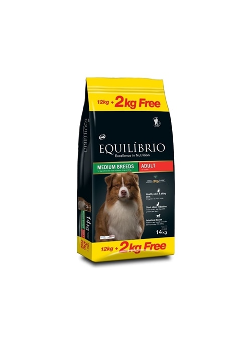 EQUILÍBRIO DOG ADULT MEDIUM BREED - 12kg + 2kg - E177295