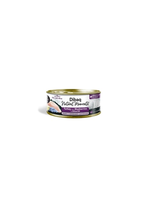 DIBAQ NATURAL M. CAT STERILIZED TURKEY WITH BLUEBERRIES - 70gr - DN12021