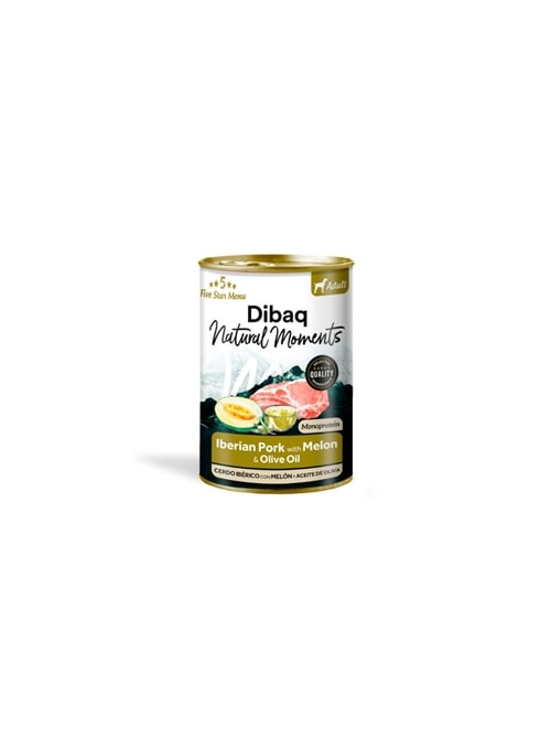 DIBAQ NATURAL MOMENTS DOG ADULT IBERIAN PORK WITH MELON WET - 380gr - DN1936