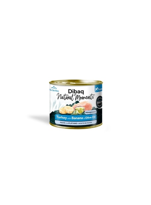 DIBAQ NATURAL MOMENTS PUPPY TURKEY WITH BANANA WET - 190gr - DN1931