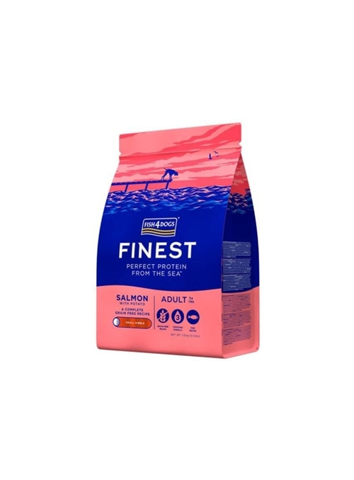 FISH4DOGS FINEST ADULT SMALL BREED SALMON - 1,5kg - DSC726R