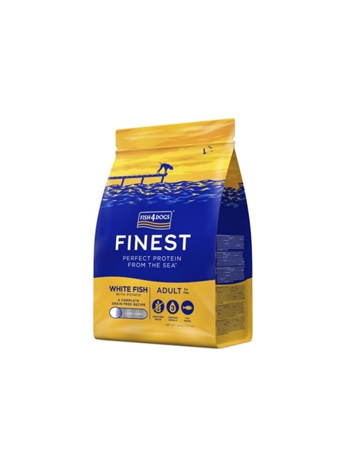 FISH4DOGS FINEST ADULT LARGE BREEDS WHITE FISH - 1,5kg - DFC696R