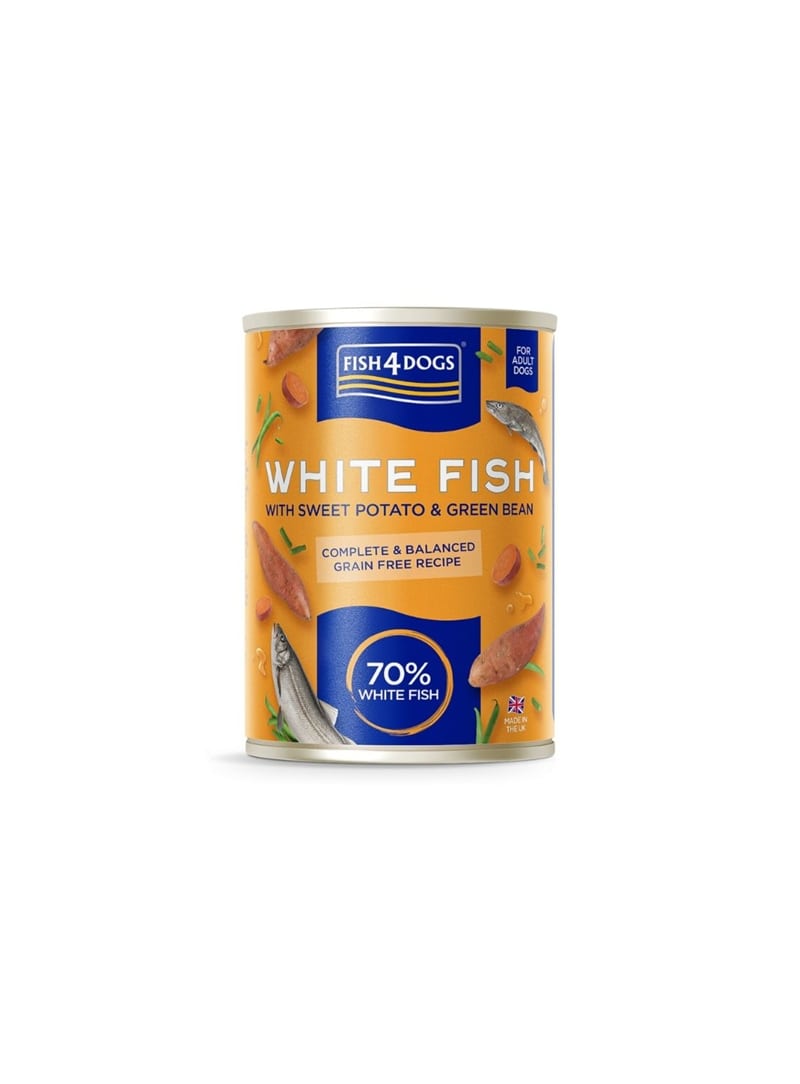 FISH4DOGS FINEST DOG WHITE FISH WET - 395gr - DWC401