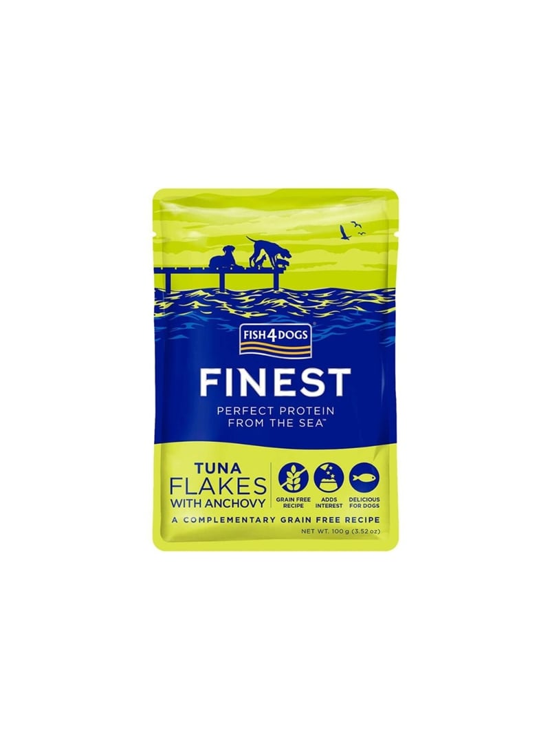 FISH4DOGS FINEST TUNA FLAKES WITH ANCHOVY - 100gr - DFT646