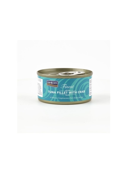 FISH4CATS FINEST ADULT TUNA FILLET WITH CRAB - 70gr - CTW565