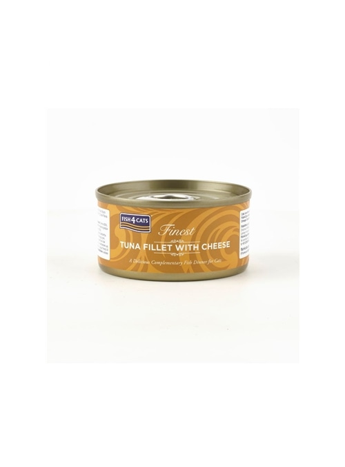 FISH4CATS FINEST ADULT TUNA FILLET WITH CHEESE - 70gr - CTW602