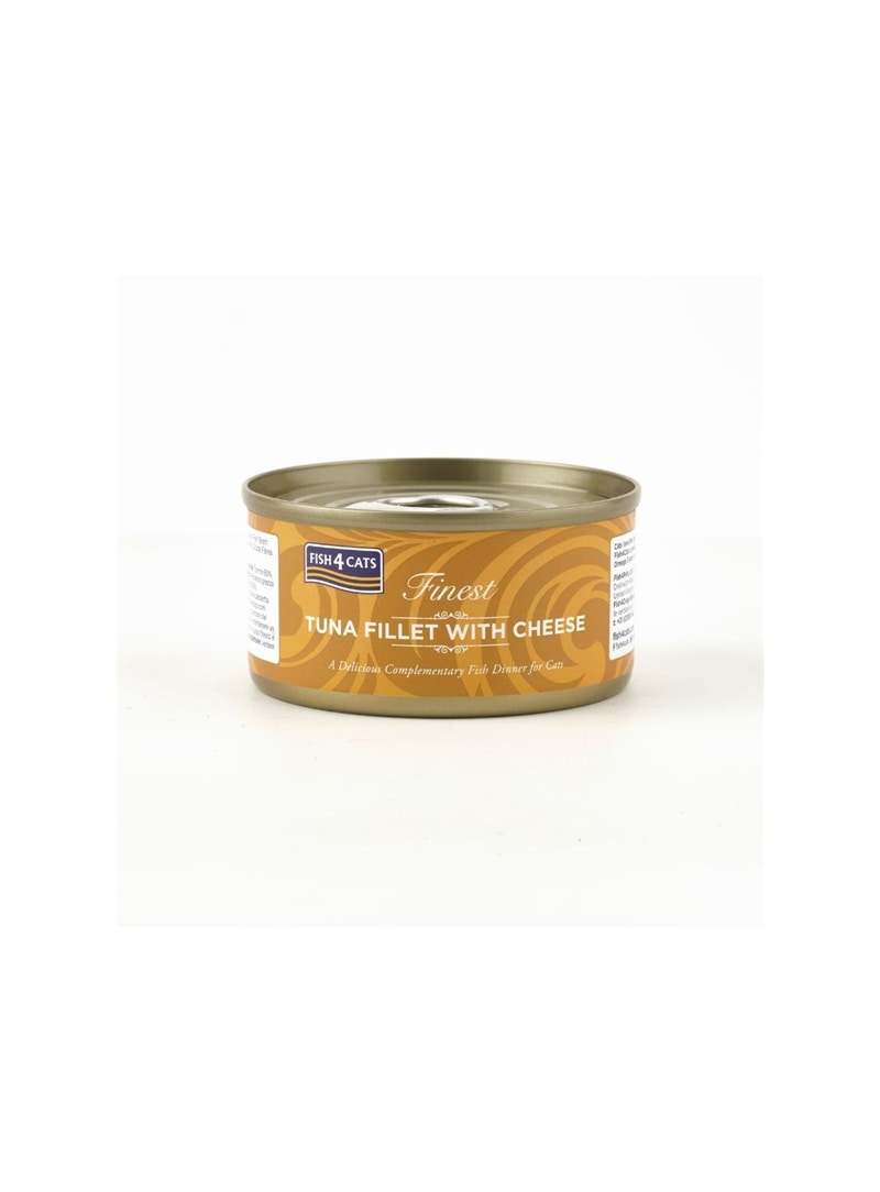 FISH4CATS FINEST ADULT TUNA FILLET WITH CHEESE - 70gr - CTW602