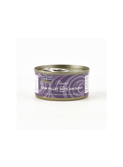 FISH4CATS FINEST ADULT TUNA FILLET WITH ANCHOVY - 70gr - CTW042