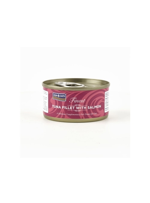 FISH4CATS FINEST ADULT TUNA FILLET WITH SALMON - 70gr - CTW664