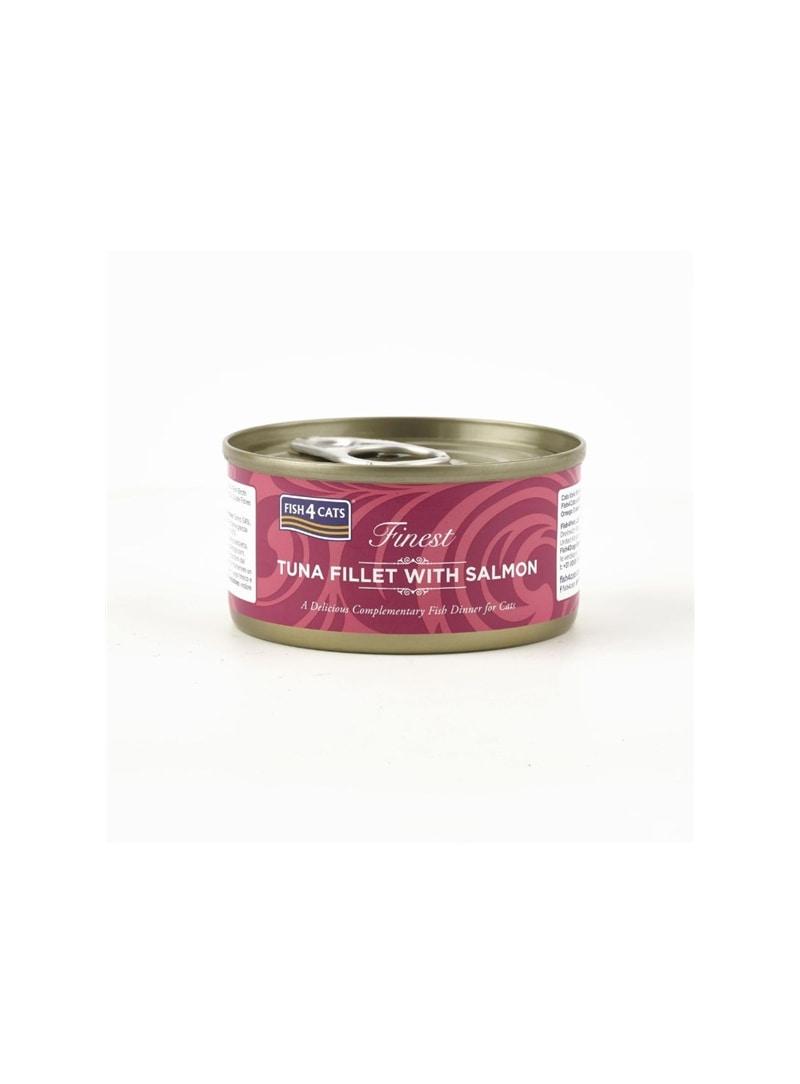 FISH4CATS FINEST ADULT TUNA FILLET WITH SALMON - 70gr - CTW664