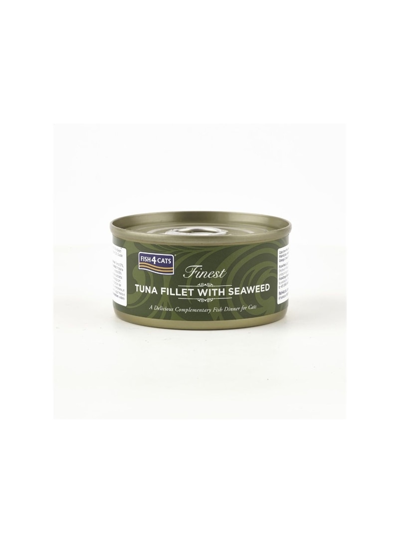 FISH4CATS FINEST ADULT TUNA FILLET WITH SEAWEED - 70gr - CTW688