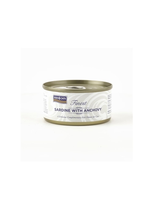 FISH4CATS FINEST ADULT SARDINE WITH ANCHOVY - 70gr - CSW859