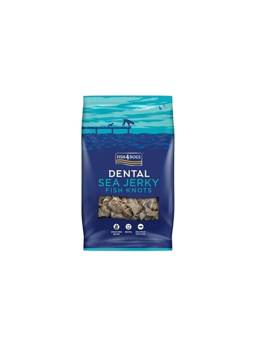 FISH4DOGS DENTAL SEA JERKY FISH KNOTS - 115gr - JFK024RC