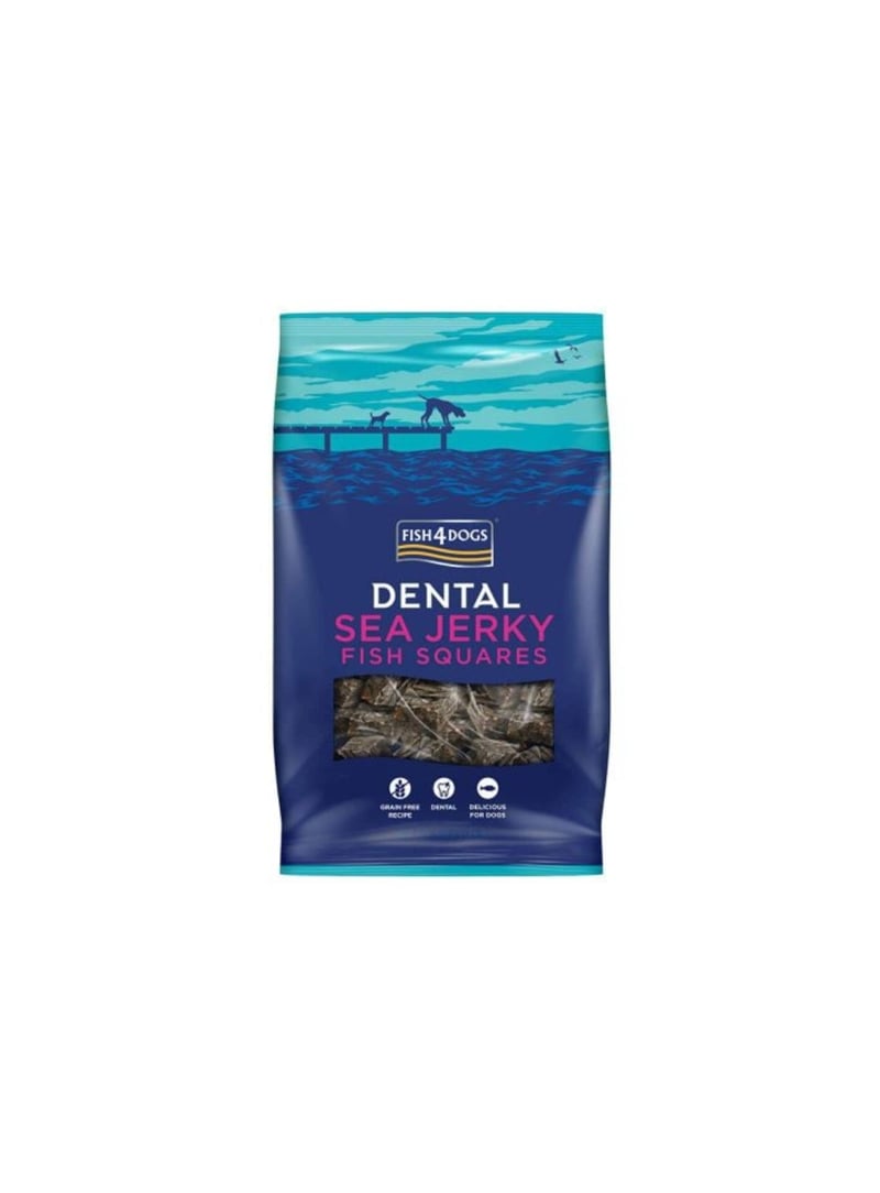 FISH4DOGS DENTAL SEA JERKY FISH SQUARES - 575gr - JSQ154RC