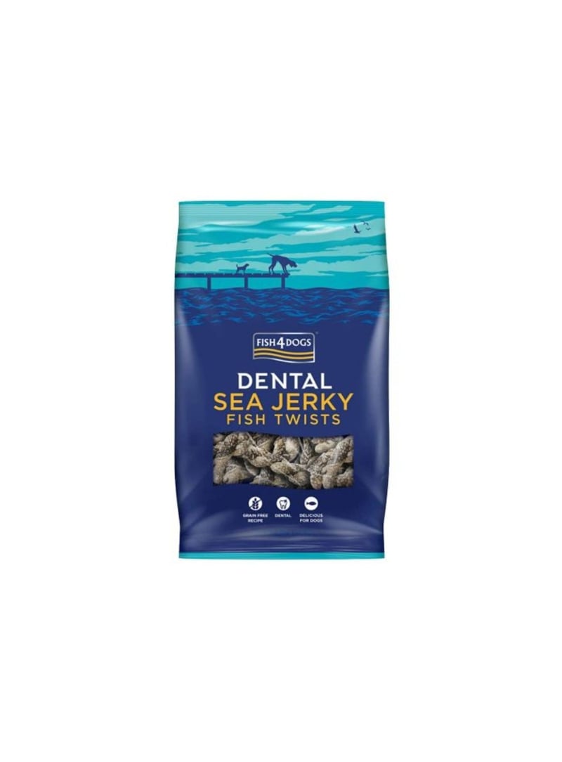 FISH4DOGS DENTAL SEA JERKY FISH TWISTS - 575gr - JFT178RC