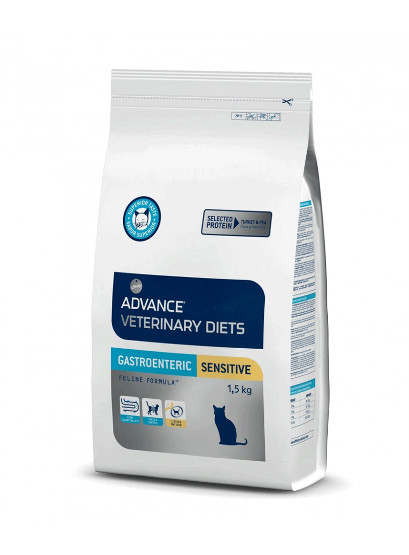 ADVANCE VET CAT GASTROENTERIC SENSITIVE Gatos Alimentação Adulto Advance Advance Veterinária