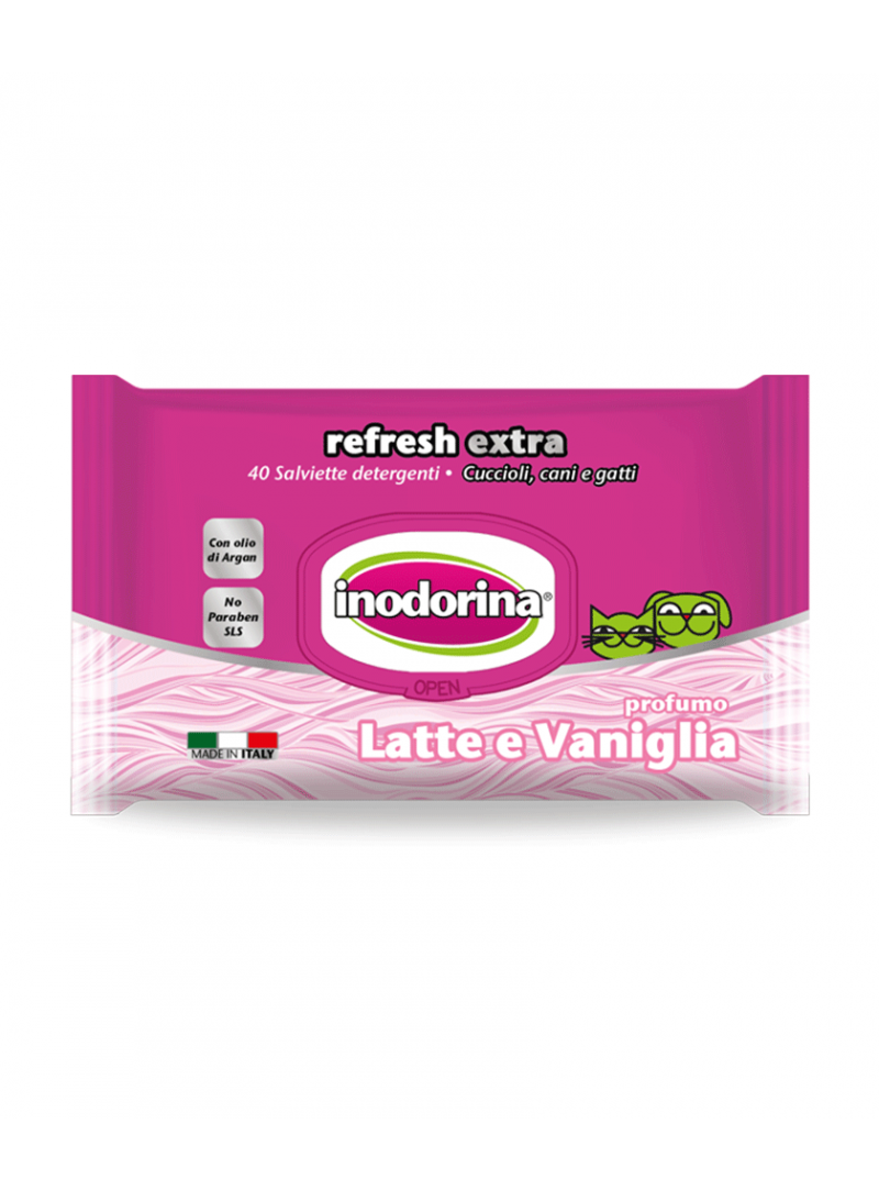 Inodorina Extra Toalhetes Leite e Baunilha-PET100152