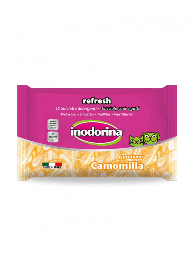 Inodorina Pocket Toalhetes Camomila-PET100200