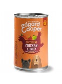 EDGARD & COOPER DOG GRAIN FREE - LATA - Frango e Perú - 400gr - EC85300