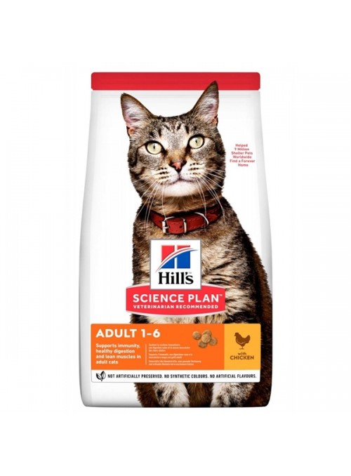 HILLS SCIENCE PLAN CAT ADULT CHICKEN - 10kg - H6055