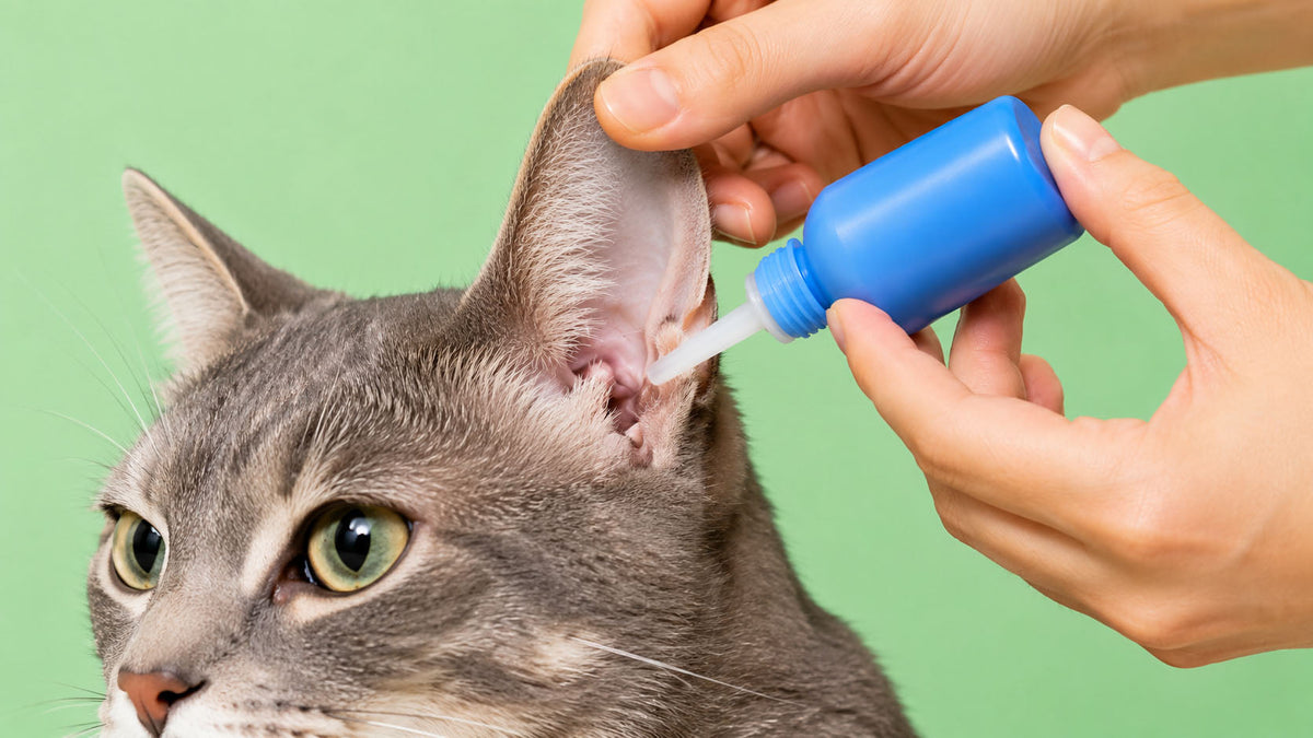 Loção para Olhos e Ouvidos de Gato