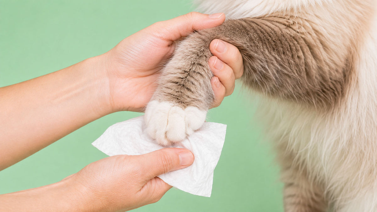 Toalhitas para Patas de Gato