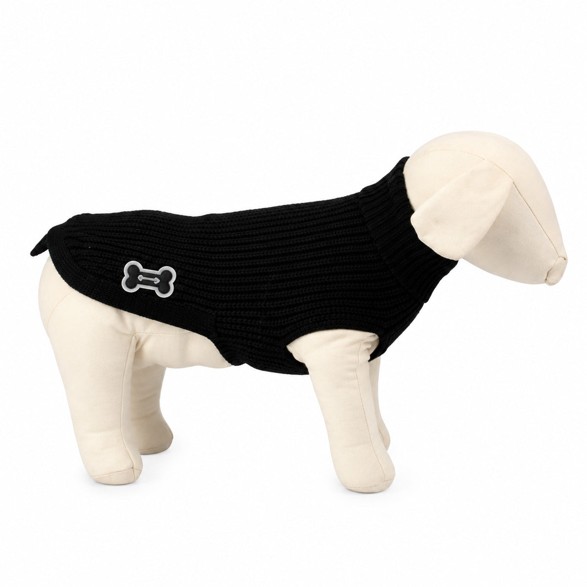 Ferribiella Camisola Gola Alta Biella em Lã Preta 39 cm